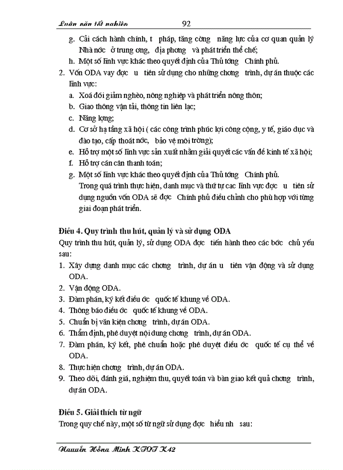 image for page THS Nguồn vốn hỗ trợ phát triển chính thức ODA của Pháp tại Việt Nam giai đoạn 1993 - 2003 Thực trạng và Giải pháp