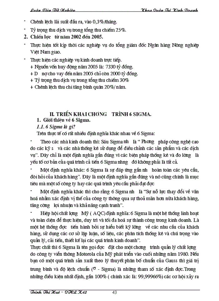 image for page Chất lượng dịch vụ tín dụng và triển khai chương trình 6 Sigma nhằm cải tiến chất lượng dịch vụ tín dụng tại Sở giao dịch Ngân hàng Nông nghiệp và Phát triển Nông thôn Việt Nam