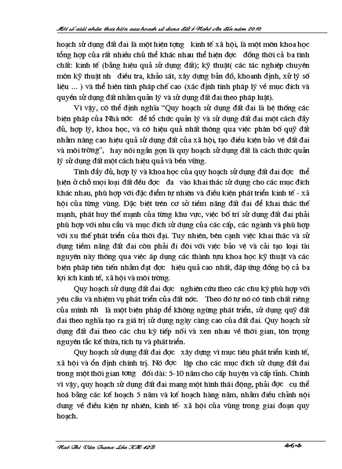 image for page Một số Giải pháp thực hiện quy hoạch sử dụng đất ở Nghệ An đến năm 2010