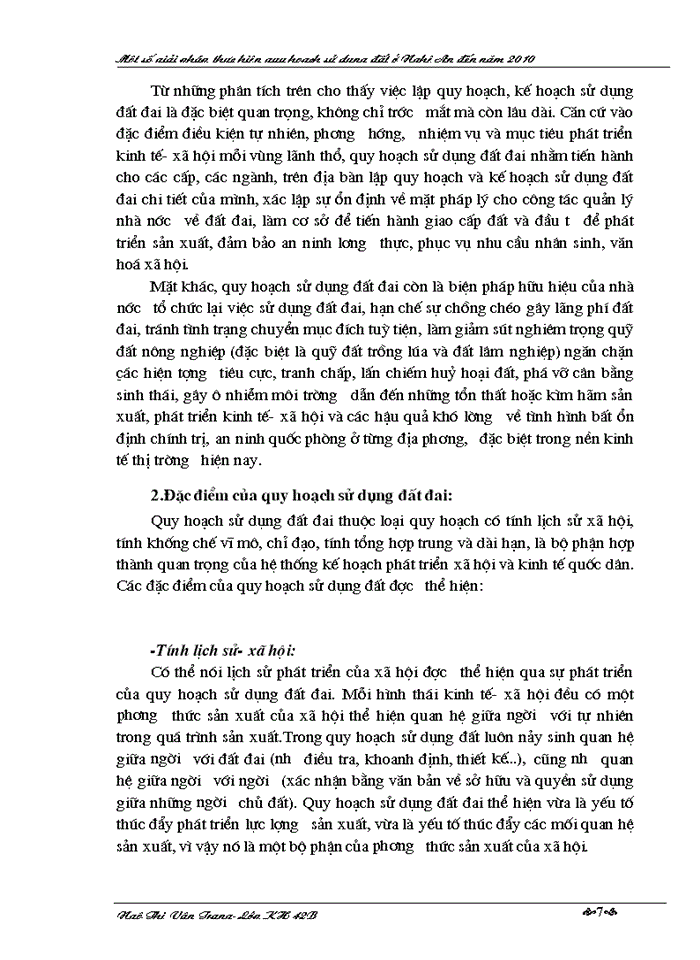 image for page Một số Giải pháp thực hiện quy hoạch sử dụng đất ở Nghệ An đến năm 2010