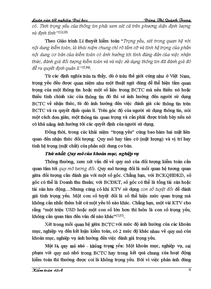 image for page Hoàn thiện quy trình đánh giá trọng yếu và rủi ro kiểm toán trong kiểm toán Báo cáo tài chính do Công ty cổ phần Kiểm toán và Tư vấn thực hiện