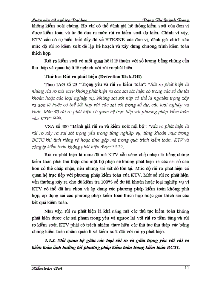 image for page Hoàn thiện quy trình đánh giá trọng yếu và rủi ro kiểm toán trong kiểm toán Báo cáo tài chính do Công ty cổ phần Kiểm toán và Tư vấn thực hiện