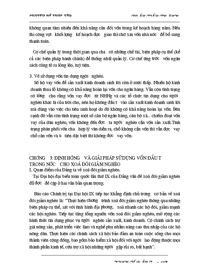 image for page THS Thực trạng sử dụng vốn đầu tư trong nước cho chương trình xoá đói giảm nghèo thời gian qua