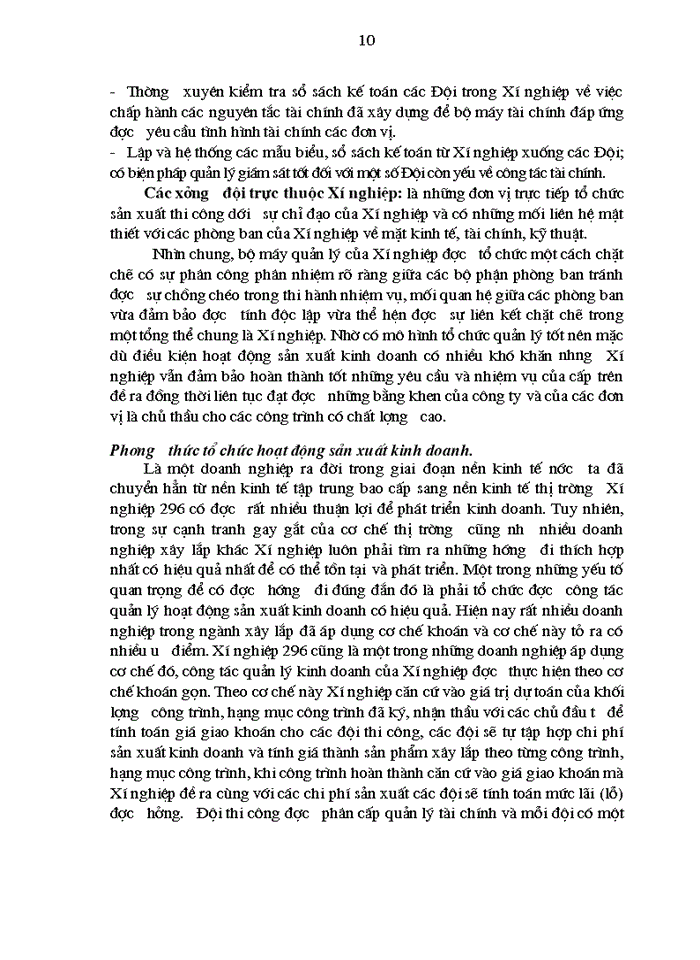 image for page Hoàn thiện Kế toán Chi phí sản xuất và tính Giá thành sản phẩm Xây lắp tại Xí nghiệp 296 - Công ty Xây dựng 319 Bộ Quốc Phòng