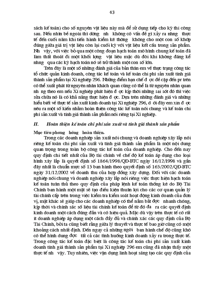 image for page Hoàn thiện Kế toán Chi phí sản xuất và tính Giá thành sản phẩm Xây lắp tại Xí nghiệp 296 - Công ty Xây dựng 319 Bộ Quốc Phòng