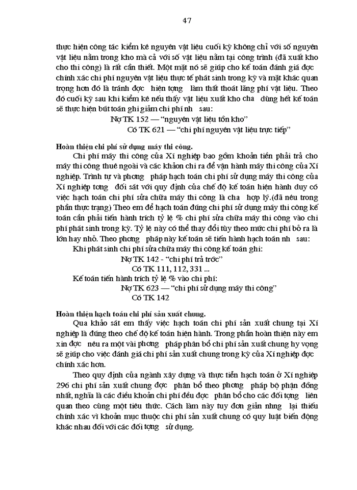 image for page Hoàn thiện Kế toán Chi phí sản xuất và tính Giá thành sản phẩm Xây lắp tại Xí nghiệp 296 - Công ty Xây dựng 319 Bộ Quốc Phòng