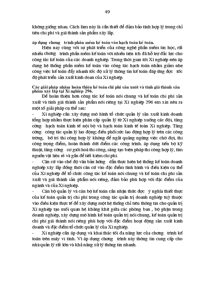 image for page Hoàn thiện Kế toán Chi phí sản xuất và tính Giá thành sản phẩm Xây lắp tại Xí nghiệp 296 - Công ty Xây dựng 319 Bộ Quốc Phòng