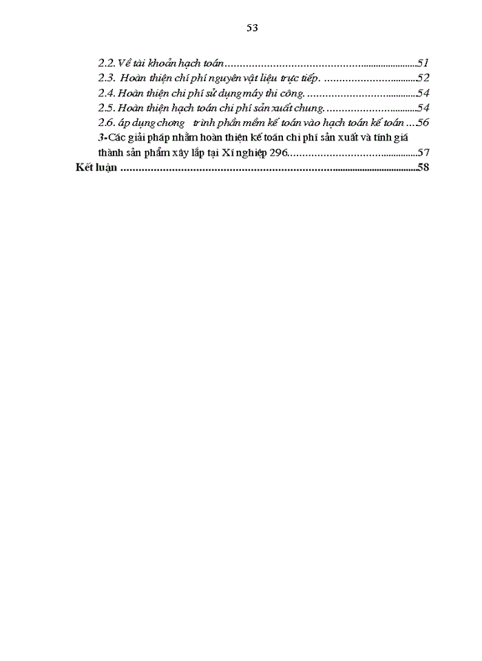 image for page Hoàn thiện Kế toán Chi phí sản xuất và tính Giá thành sản phẩm Xây lắp tại Xí nghiệp 296 - Công ty Xây dựng 319 Bộ Quốc Phòng