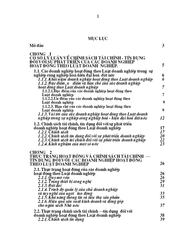 image for page Hoàn thiện chính sách tài chính tín dụng nhằm thúc đẩy sự phát triển của các Doanh nghiệp hoạt