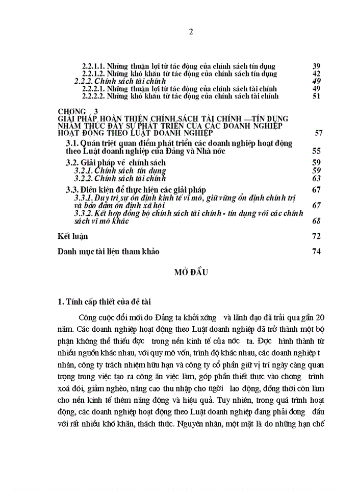 image for page Hoàn thiện chính sách tài chính tín dụng nhằm thúc đẩy sự phát triển của các Doanh nghiệp hoạt