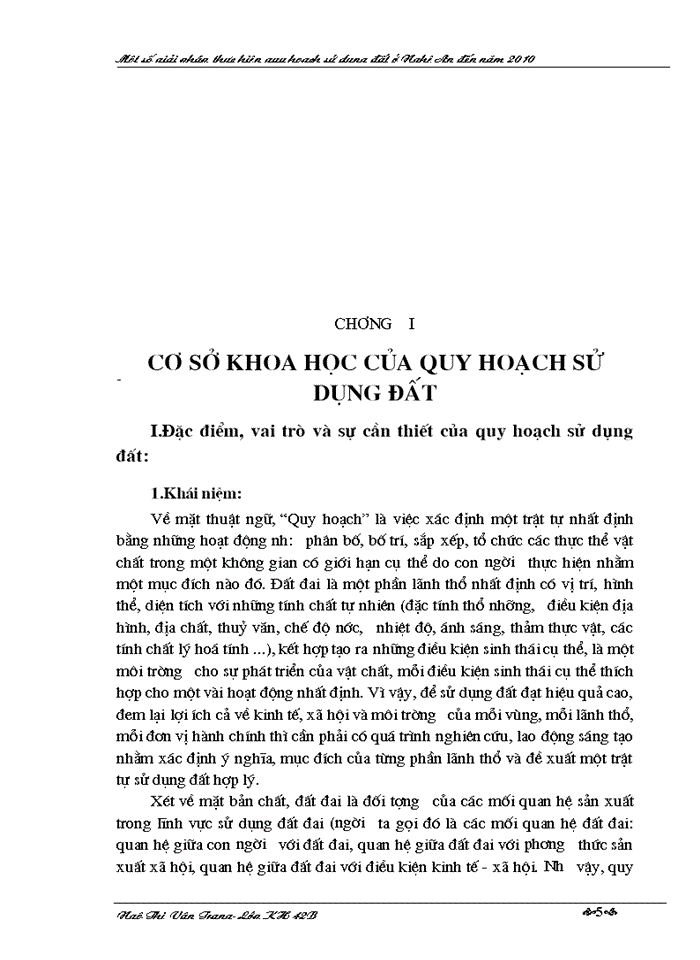 image for page Một số Giải pháp thực hiện quy hoạch sử dụng đất ở Nghệ An đến năm 2010