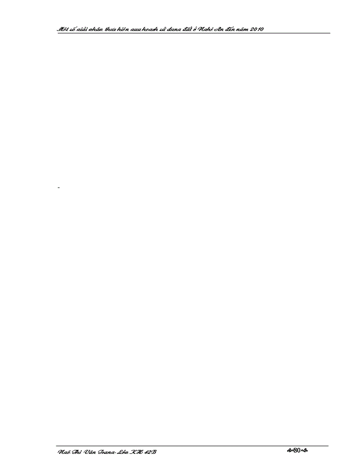 image for page Một số Giải pháp thực hiện quy hoạch sử dụng đất ở Nghệ An đến năm 2010