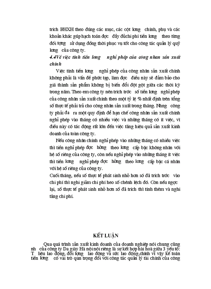 image for page Tổ chức Kế toán tiền lương và các khoản trích theo lương tại Công ty Da giày Hà Nội