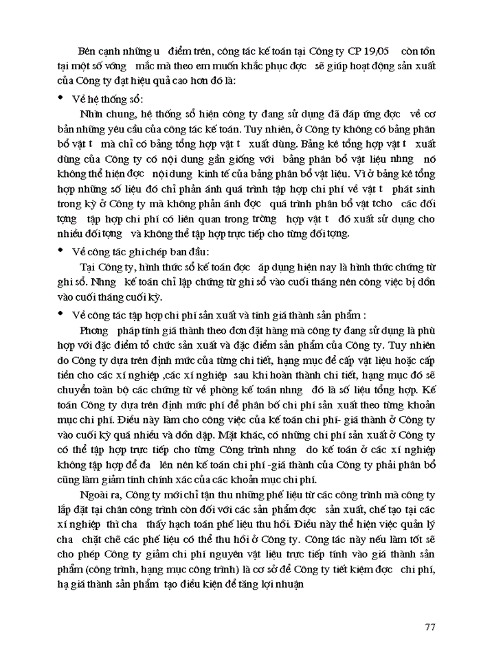 image for page Tổ chức công tác Kế toán tập hợp Chi phí sản xuất và tính Giá thành sản phẩm ở Công ty Cổ Phần 19-5 Đoan Hùng Phú Thọ