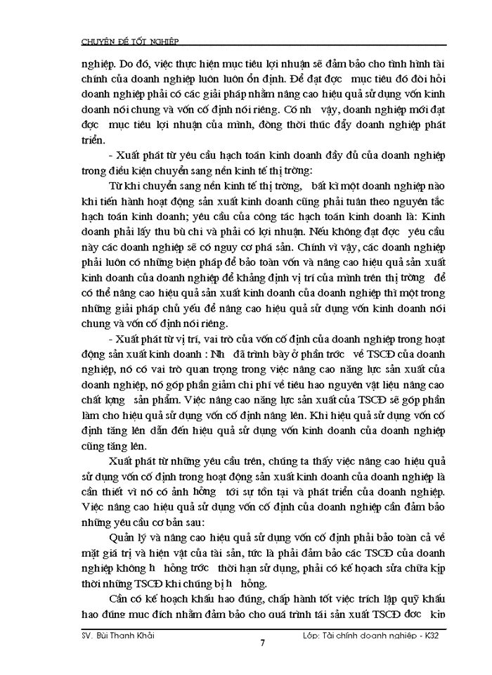 image for page Giải pháp nhằm nâng cao hiệu quả sử dụng Vốn cố định ở tại Công ty cao su Sao Vàng