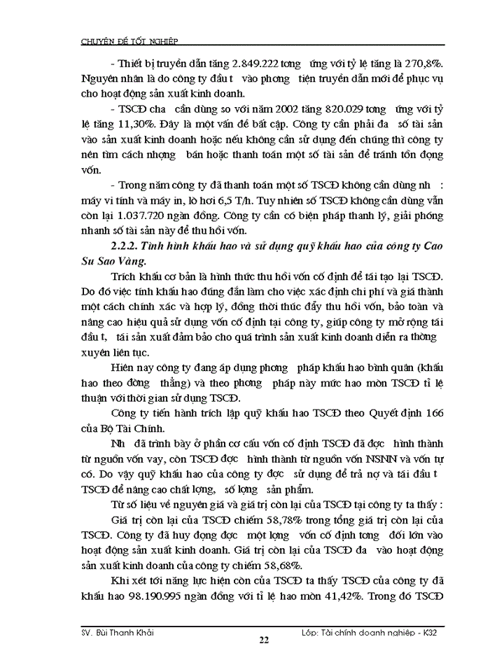 image for page Giải pháp nhằm nâng cao hiệu quả sử dụng Vốn cố định ở tại Công ty cao su Sao Vàng