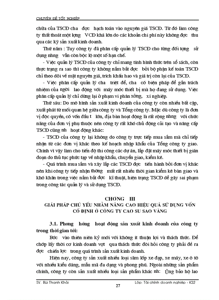 image for page Giải pháp nhằm nâng cao hiệu quả sử dụng Vốn cố định ở tại Công ty cao su Sao Vàng