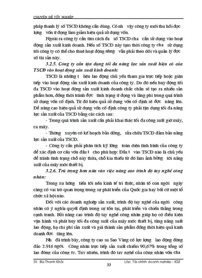 image for page Giải pháp nhằm nâng cao hiệu quả sử dụng Vốn cố định ở tại Công ty cao su Sao Vàng