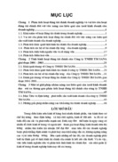 Một số vấn đề phân tích hoạt động tài chính và nâng cao hiệu quả Sản xuất Kinh doanh ở Công ty Trách nhiệm Hữu hạn - Thương mại SANA