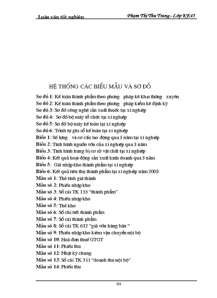 image for page Hạch toán thành phẩm và Tiêu thụ Thành phẩm tại xí nghiệp Dược phẩm 120 Bộ Quốc Phòng