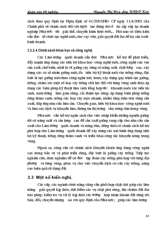 image for page Thực trạng và những Giải pháp chủ yếu nhằm hoàn thiện cơ chế chính sách đối với các Lâm trường quốc doanh trong giai đoạn đến 2010