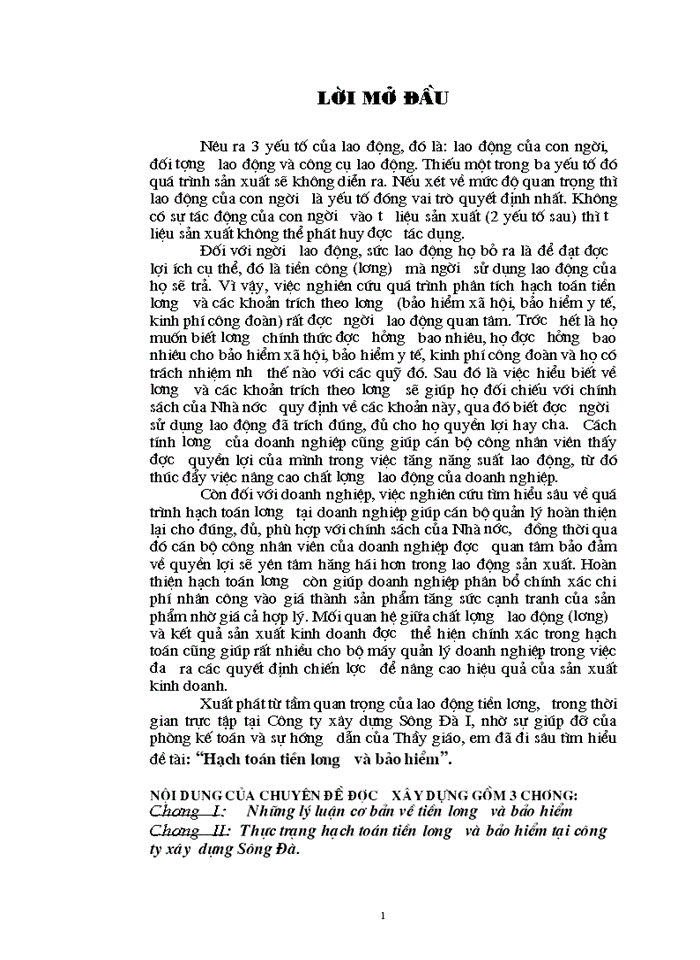 image for page Hạch toán tiền lương và Bảo hiểm