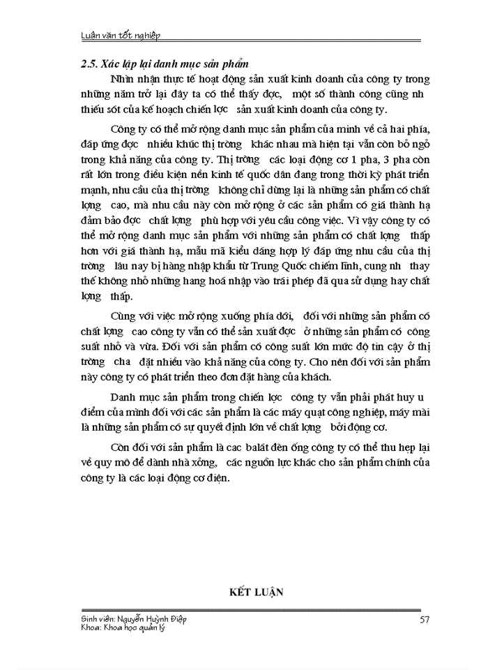 image for page Một số Giải pháp quản lý nhằm hoàn thiện việc Xây dựng chiến lược sản phẩm của Công ty Trách nhiệm Hữu hạn chế tạo máy Điện Việt Nam Hungari