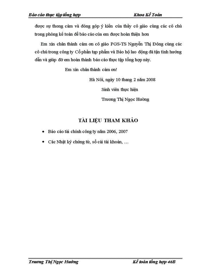 image for page Thực trạng tổ chức bộ máy Kế toán và công tác Kế toán tại Công ty Cổ phần tạp phẩm và Bảo hộ lao động