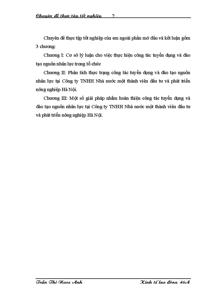 image for page Hoàn thiện công tác tuyển dụng và đào tạo nguồn nhân lực tại Công ty Trách nhiệm Hữu hạn Nhà nước một thành viên Đầu tư và Phát triển nông nghiệp Hà Nội