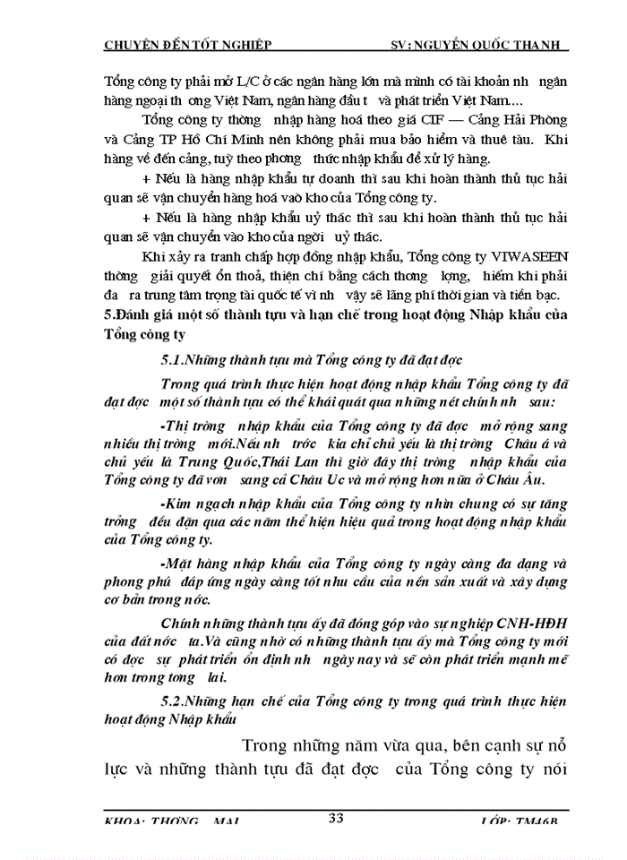 image for page Hoàn thiện hoạt động Nhập khẩu máy móc thiết bị tại Tổng Công ty đầu tư Xây dựng cấp thoát nước và môi trường Việt Nam VIWASEEN