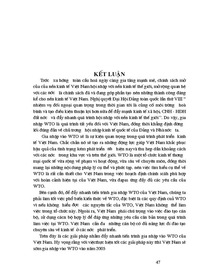 image for page Tổ chức Thương mại thế giới WTO và các Giải pháp đẩy nhanh tiến trình gia nhập của Việt Nam