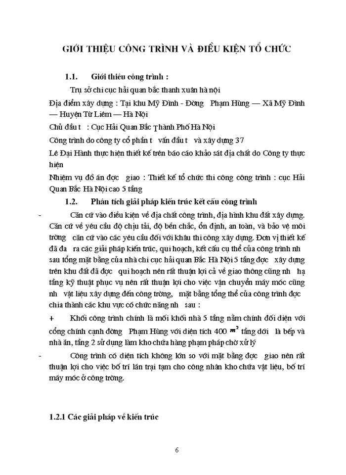 image for page Đồ án tổ chức thi công trong thi công công trình Xây dựng