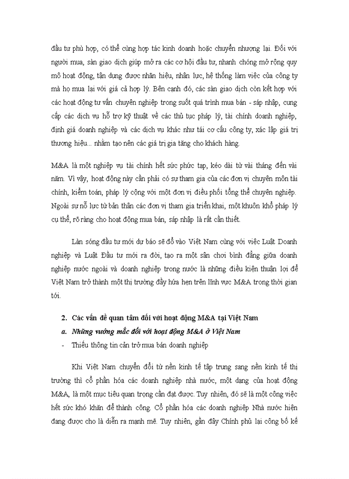 image for page Tìm hiểu dưới giác độ tài chính quy trình mua bán sáp nhập Doanh nghiệp