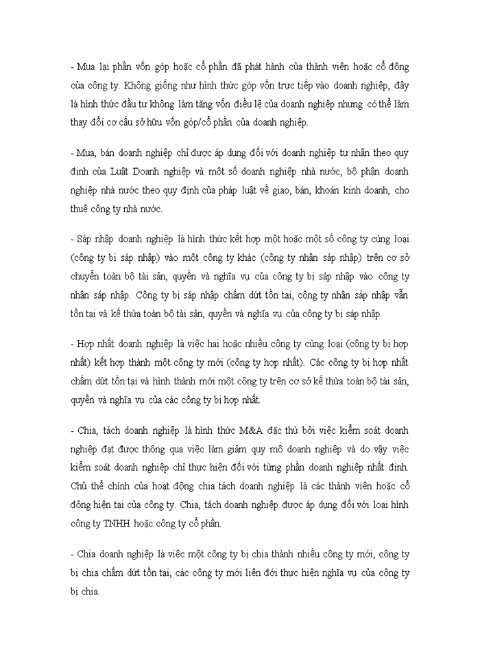 image for page Tìm hiểu dưới giác độ tài chính quy trình mua bán sáp nhập Doanh nghiệp
