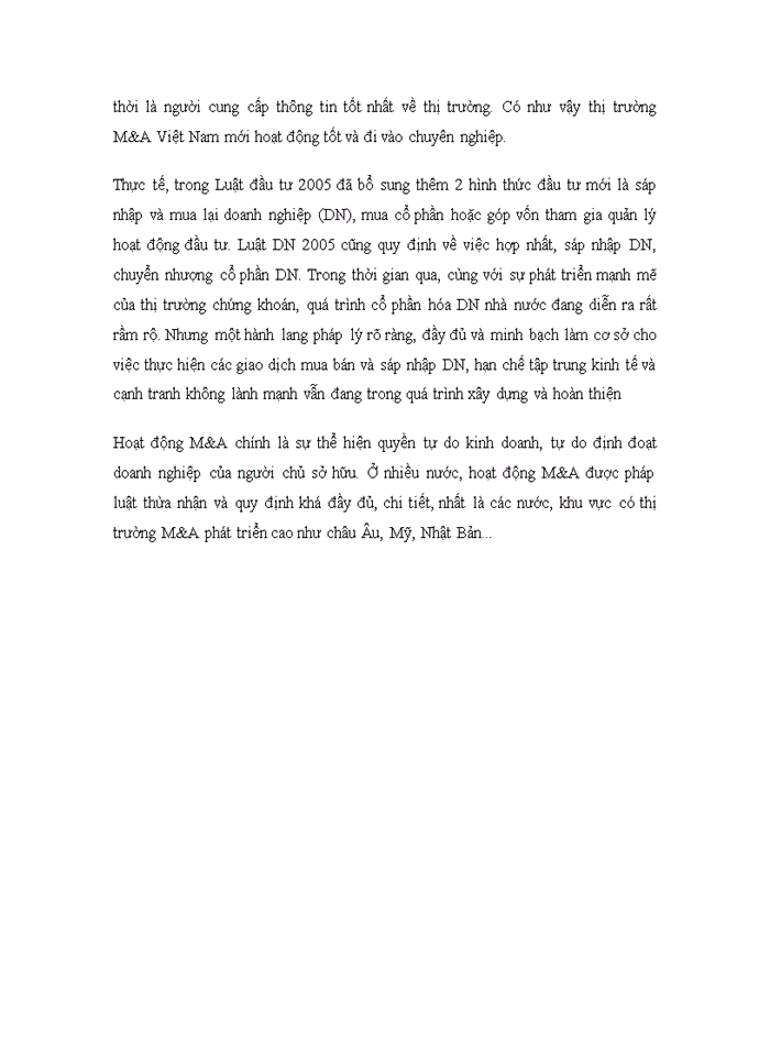 image for page Tìm hiểu dưới giác độ tài chính quy trình mua bán sáp nhập Doanh nghiệp