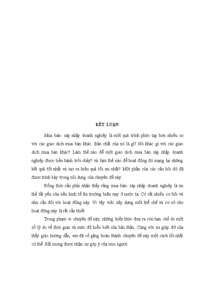 image for page Tìm hiểu dưới giác độ tài chính quy trình mua bán sáp nhập Doanh nghiệp