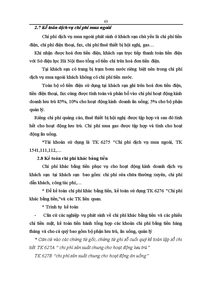image for page Thực trạng và Giải pháp hoàn thiện Kế toán Chi phí sản xuất và giá thành hoạt động Kinh doanhdịch vụ buồng ngủ tại Công ty Khách sạn Du lịch Thắng Lợi