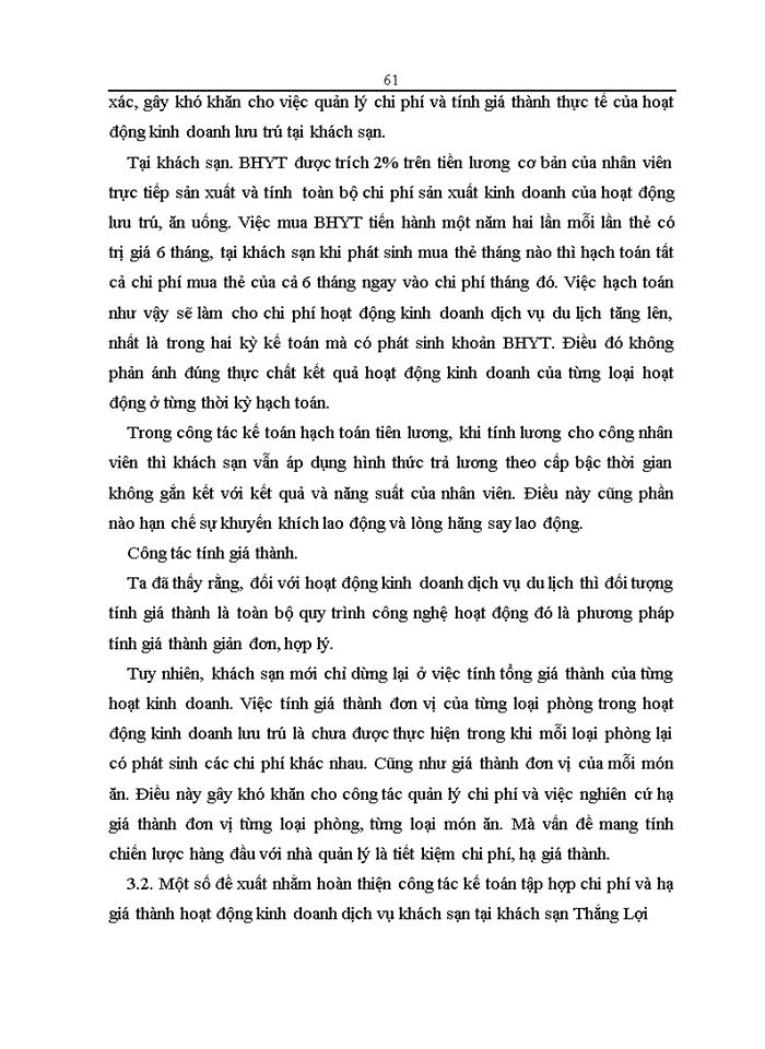 image for page Thực trạng và Giải pháp hoàn thiện Kế toán Chi phí sản xuất và giá thành hoạt động Kinh doanhdịch vụ buồng ngủ tại Công ty Khách sạn Du lịch Thắng Lợi