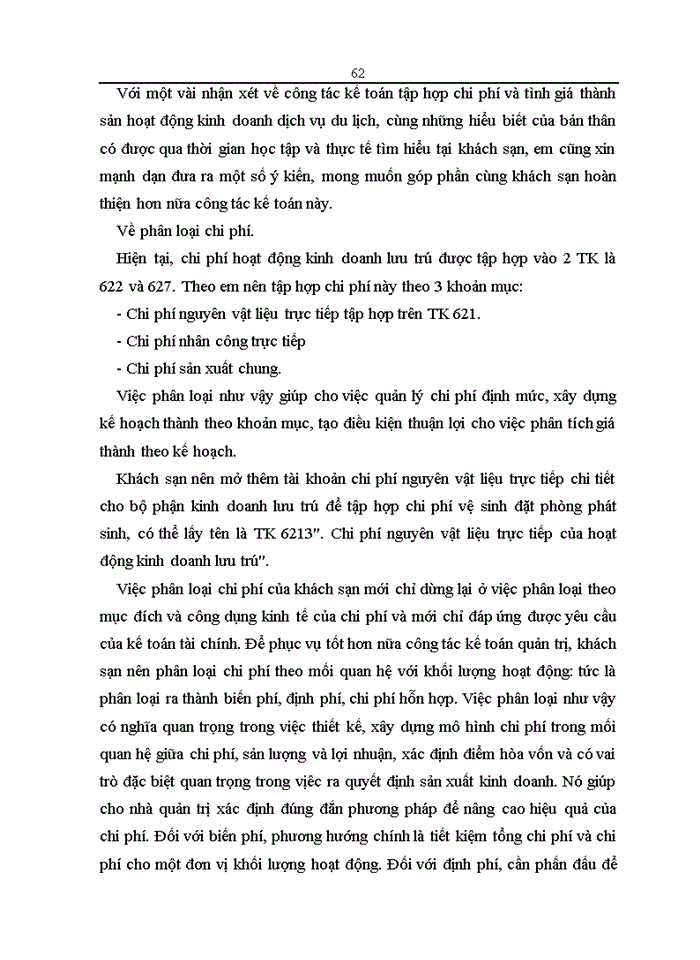 image for page Thực trạng và Giải pháp hoàn thiện Kế toán Chi phí sản xuất và giá thành hoạt động Kinh doanhdịch vụ buồng ngủ tại Công ty Khách sạn Du lịch Thắng Lợi