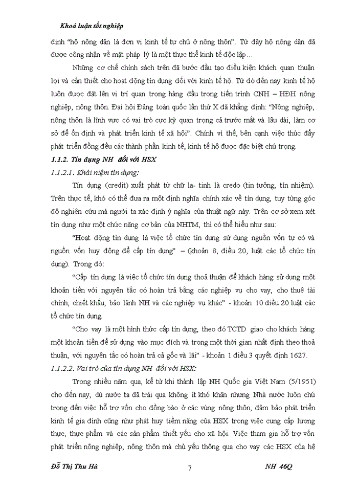 image for page Nâng cao chất lượng tín dụng đối với HSản xuất tại chi nhánh Ngân hàng nông nghiệp và Phát triển nông thôn huyện Thiệu Hoá - tỉnh Thanh Hoá