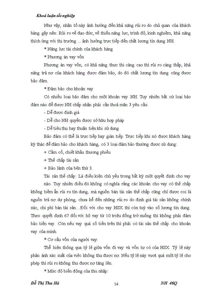 image for page Nâng cao chất lượng tín dụng đối với HSản xuất tại chi nhánh Ngân hàng nông nghiệp và Phát triển nông thôn huyện Thiệu Hoá - tỉnh Thanh Hoá