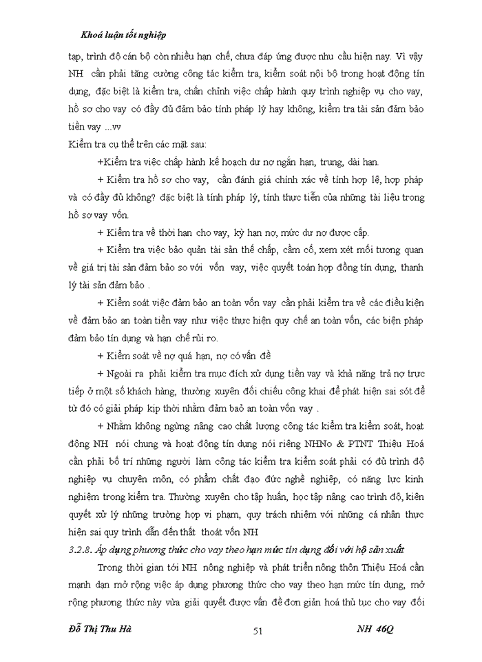 image for page Nâng cao chất lượng tín dụng đối với HSản xuất tại chi nhánh Ngân hàng nông nghiệp và Phát triển nông thôn huyện Thiệu Hoá - tỉnh Thanh Hoá