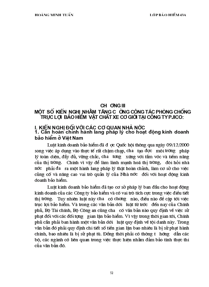 image for page Một số biện pháp chống trục lợi Bảo hiểm trong lĩnh vực Bảo hiểm vật chất xe cơ giới hiện nay ở Công ty Bảo hiểm PJICO