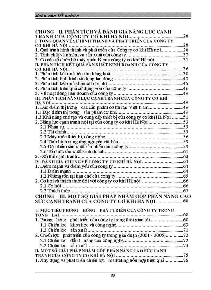 image for page THS Một số Giải pháp nhằm góp phần nâng cao khả năng cạnh tranh của Công ty Cơ khí Hà Nội