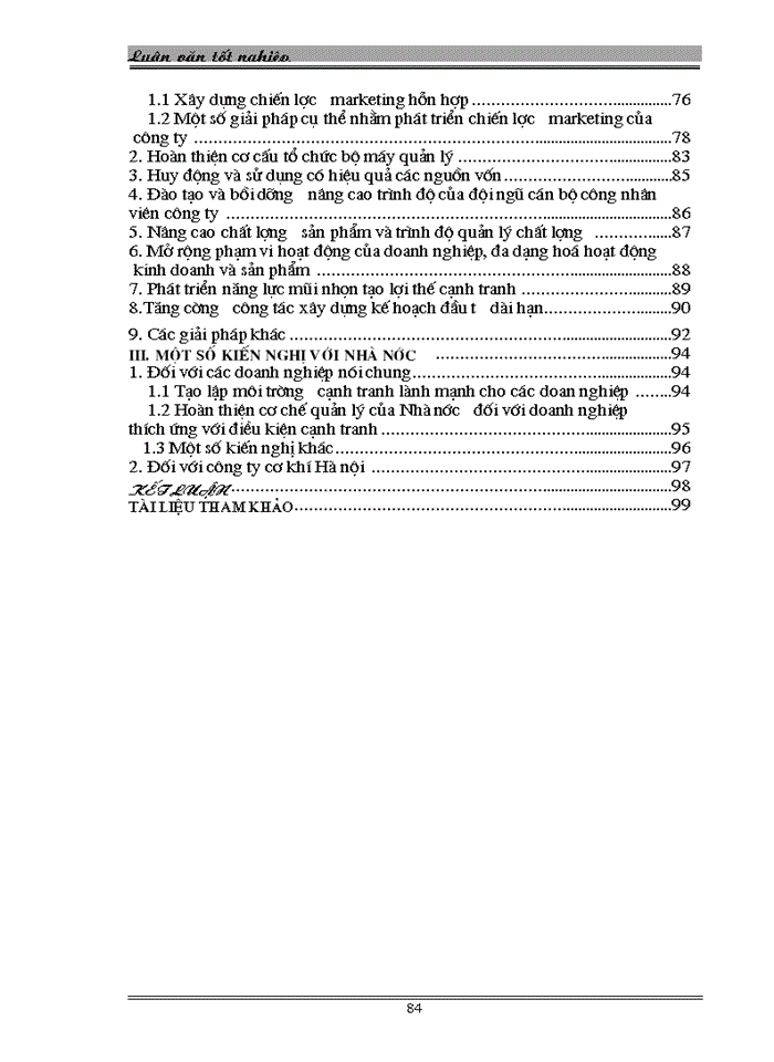 image for page THS Một số Giải pháp nhằm góp phần nâng cao khả năng cạnh tranh của Công ty Cơ khí Hà Nội