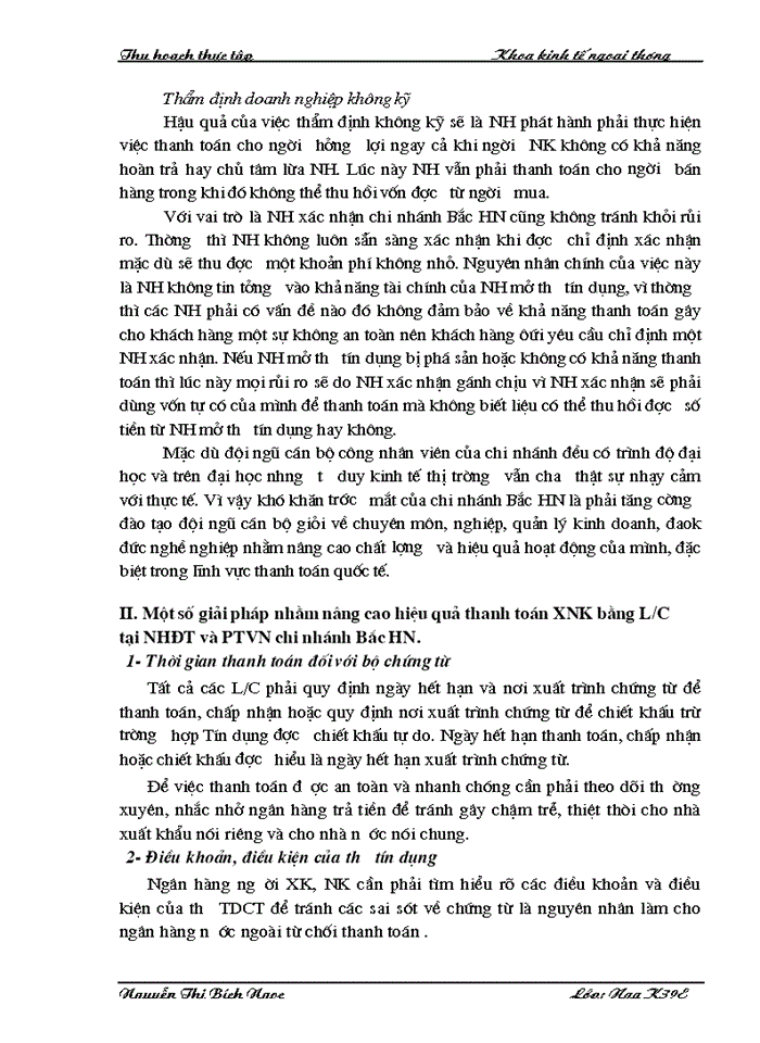 image for page Thực trạng thanh toán Hàng hóa Xuất nhập khẩu bằng phương thức TDCT tại Ngân hàng đầu tư và Phát triển Việt Nam - chi nhánh Bắc Hà Nội từ năm 2001 đến nay