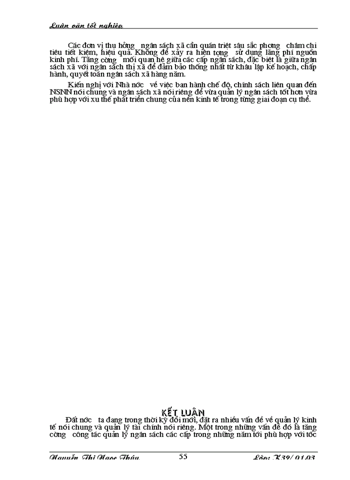 image for page Một số Giải pháp nhằm tăng cường công tác quản lý ngân sách xã trên địa bàn thị xã Hà Đông tỉnh Hà Tây