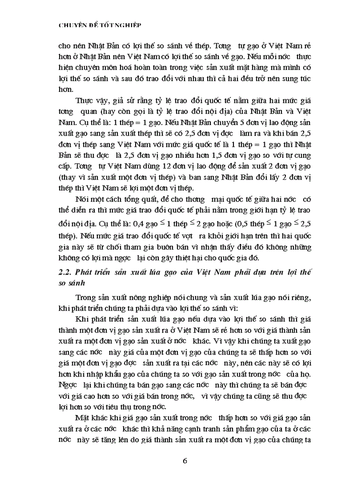 image for page Thực trạng về tình hình sản xuất và khả năng cạnh tranh của sản phẩm gạo Việt Nam