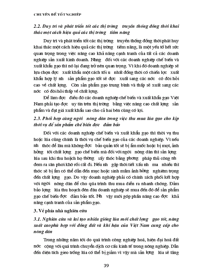 image for page Thực trạng về tình hình sản xuất và khả năng cạnh tranh của sản phẩm gạo Việt Nam