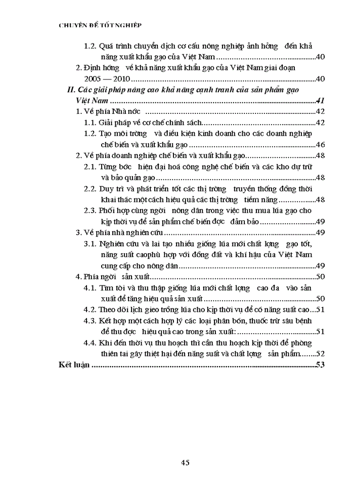 image for page Thực trạng về tình hình sản xuất và khả năng cạnh tranh của sản phẩm gạo Việt Nam